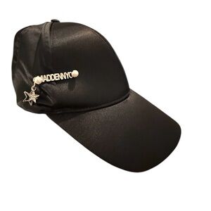 Madden NYC Black Satin Cap